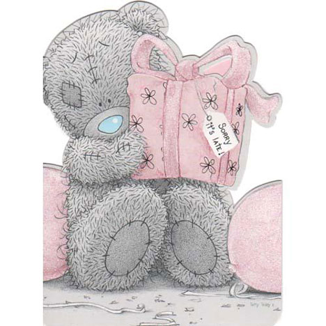 Sorry Its Late Birthday Me to You Bear Card £1.08